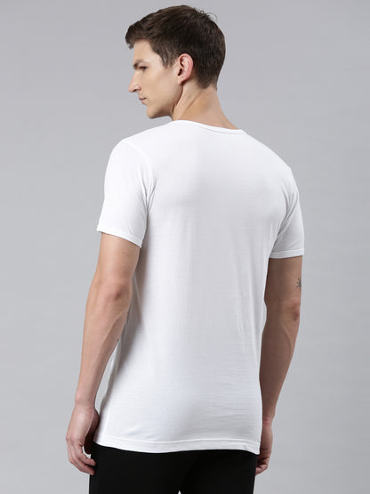 Suburbans ROUND NECK SLEEVED COTTON VEST (PACK OF 2)