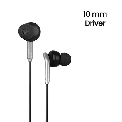 ZEBRONICS Zeb-BRO Wired Earphone (Black)