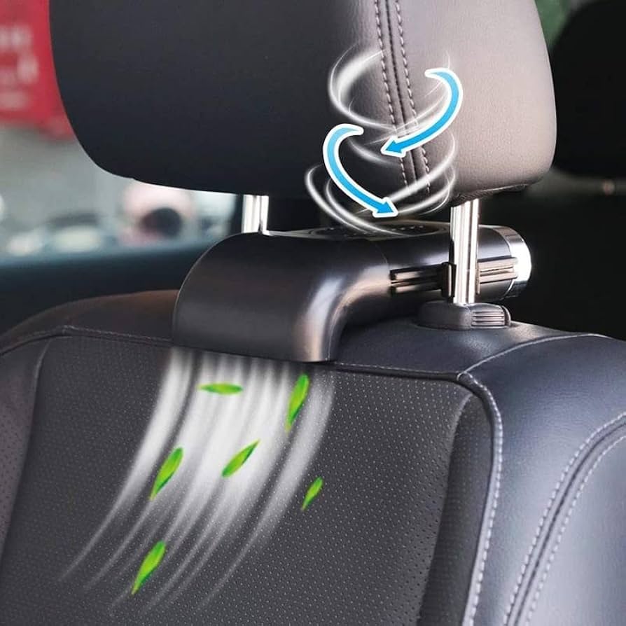 Vehicle Seat Fan, USB Powered Automobile Seat Fan with High Airflow, 3 Speeds