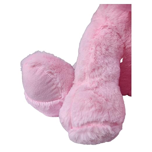 Toy Castle Huggable Rabbit Plush Soft Toy Cartoon Animal Big Ears Bunny Stuffed Doll for Kids, Boys and Girls | Made in India (Pink, Medium)