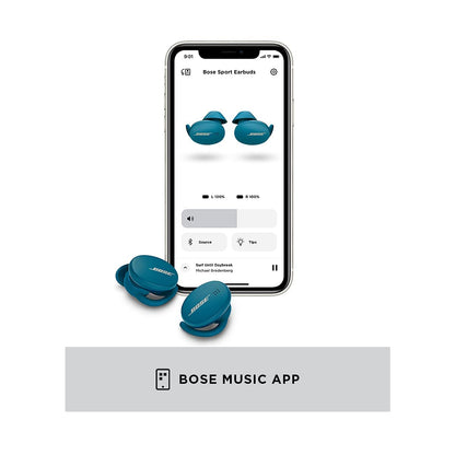(Open Box) Bose Sport Earbuds – Bluetooth Truly Wireless in Ear Earbuds Touch Control, with mic Baltic Blue
