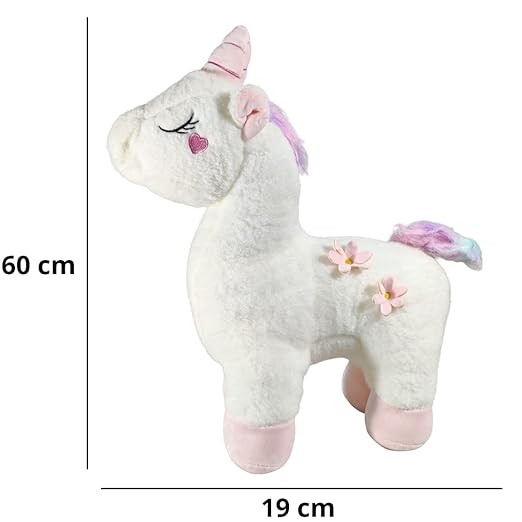 Toy Castle Unicorn Teddy Bear Plush Animal Soft Toy | Unique Design and Pattern | Made in India