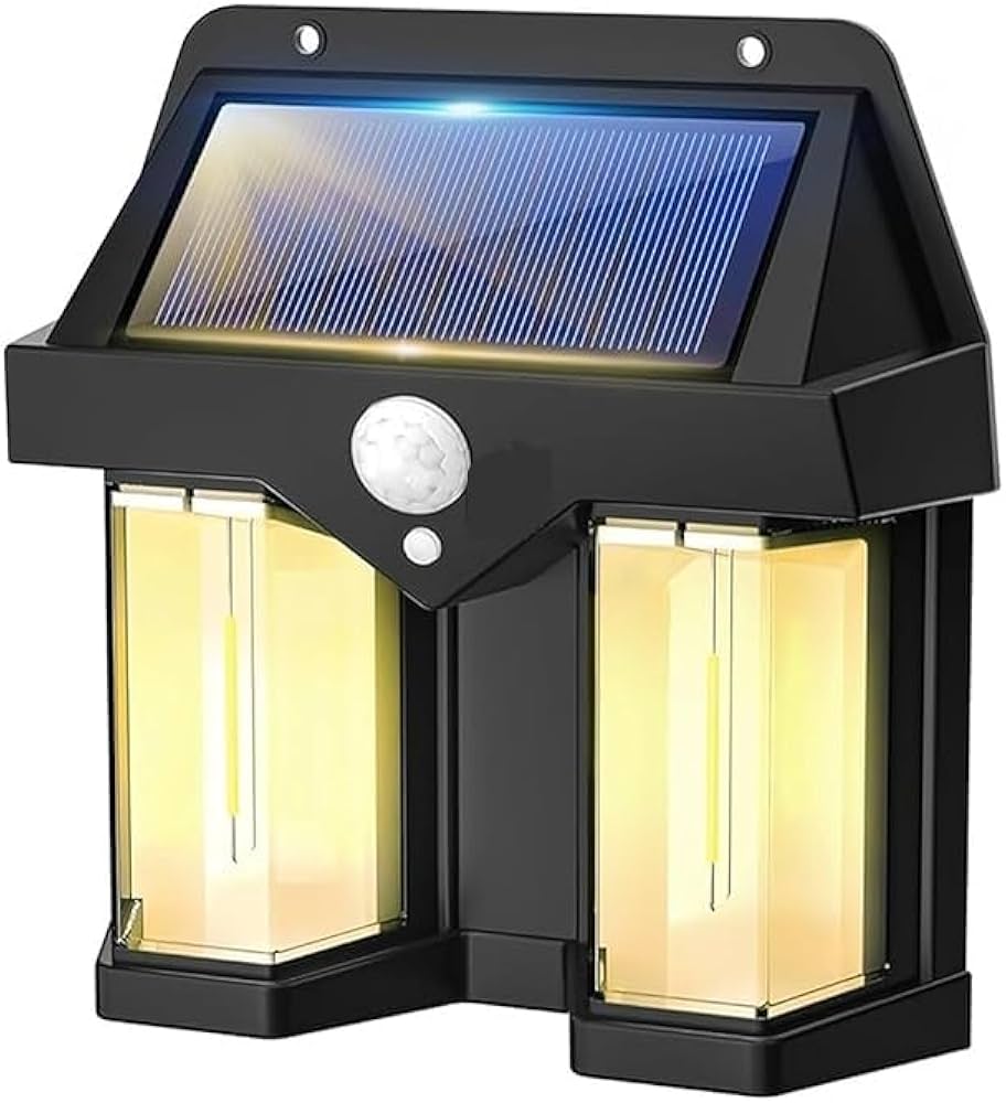 Led Solar Outdoor Garden Wall Light with Sensor Wireless