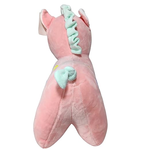 Toy Castle Unicorn Teddy Bear Plush Animal Soft Toy - Unique Design and Pattern | Made in India (Pink) (Baby Pink)