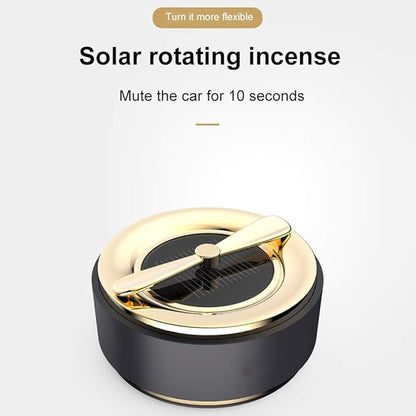Moucit Car Air Freshener, Car Solar Aroma Diffuser, Air Purifier, Deodorizing, Eliminating Odors, USB Car Mute Aromatherapy Humidifier, Car Air Purifier, Disinfecting and Virus Inhibitor, Air Conditioner, Tobacco Deodorizer, Rose Gold