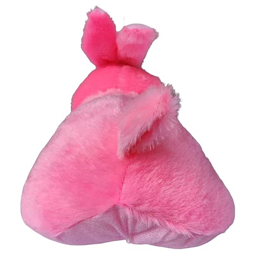 Toy Castle Rabbit with Carrot Furry Teddy Animal Soft Toy | Unique Design and Pattern | Made in India (Pink