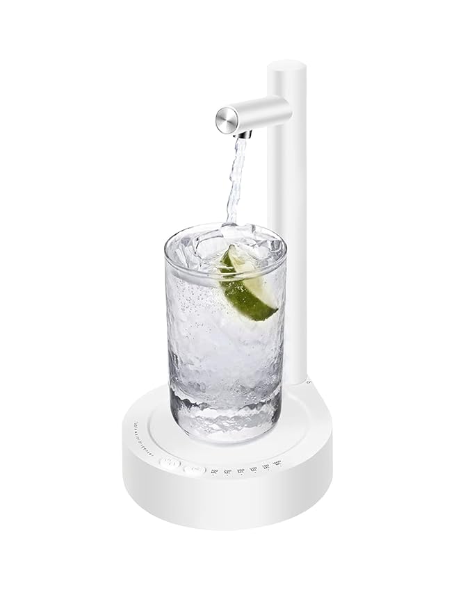 Desktop Water Dispenser, Portable Water Bottle Dispenser Pump for 5 Gallon Bottle, Bedside Table Smart Water Pump USB Charging