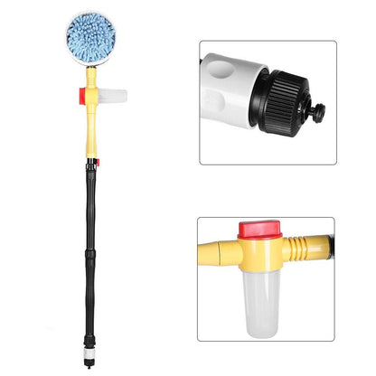 Rotating Car Wash Brush, Car Cleaning Kit, Microfiber Car Cleaning Brush