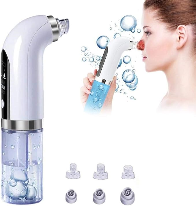 2021 Newest HICITI Hydrafacial Facial Cleasing Machine, Blackhead Vacuum Cleaner, Portable Hydra Facial Aqua Peel Machine, with 3 Suction Cups Rejuve Skin Machine