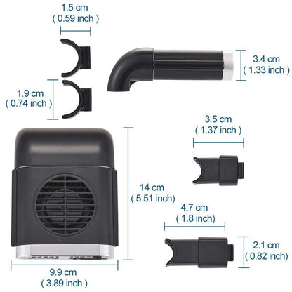 Vehicle Seat Fan, USB Powered Automobile Seat Fan with High Airflow, 3 Speeds