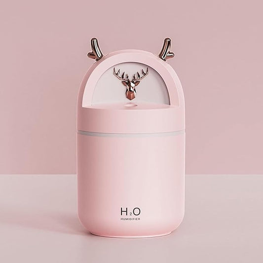 WalleafTM Desktop Humidifier | 280ml Usb Humidifier For Car With different Mist Modes And Light | Sleeping Air Humidifier For Home, Bedroom, Baby Room, Car, Office, Traveling