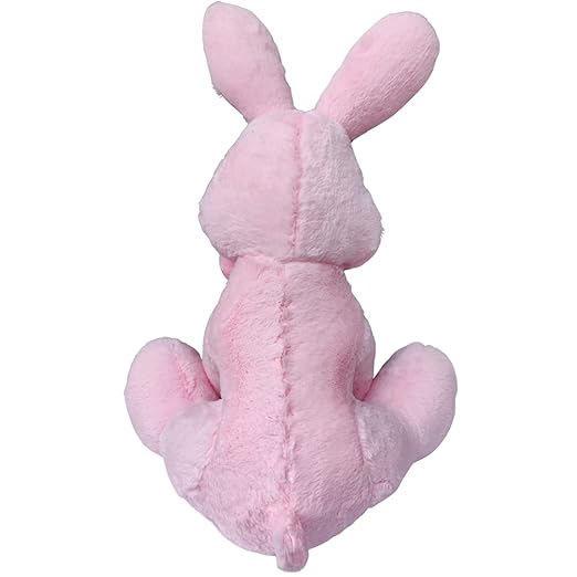 Toy Castle Huggable Rabbit Plush Soft Toy Cartoon Animal Big Ears Bunny Stuffed Doll for Kids, Boys and Girls | Made in India (Pink, Medium)
