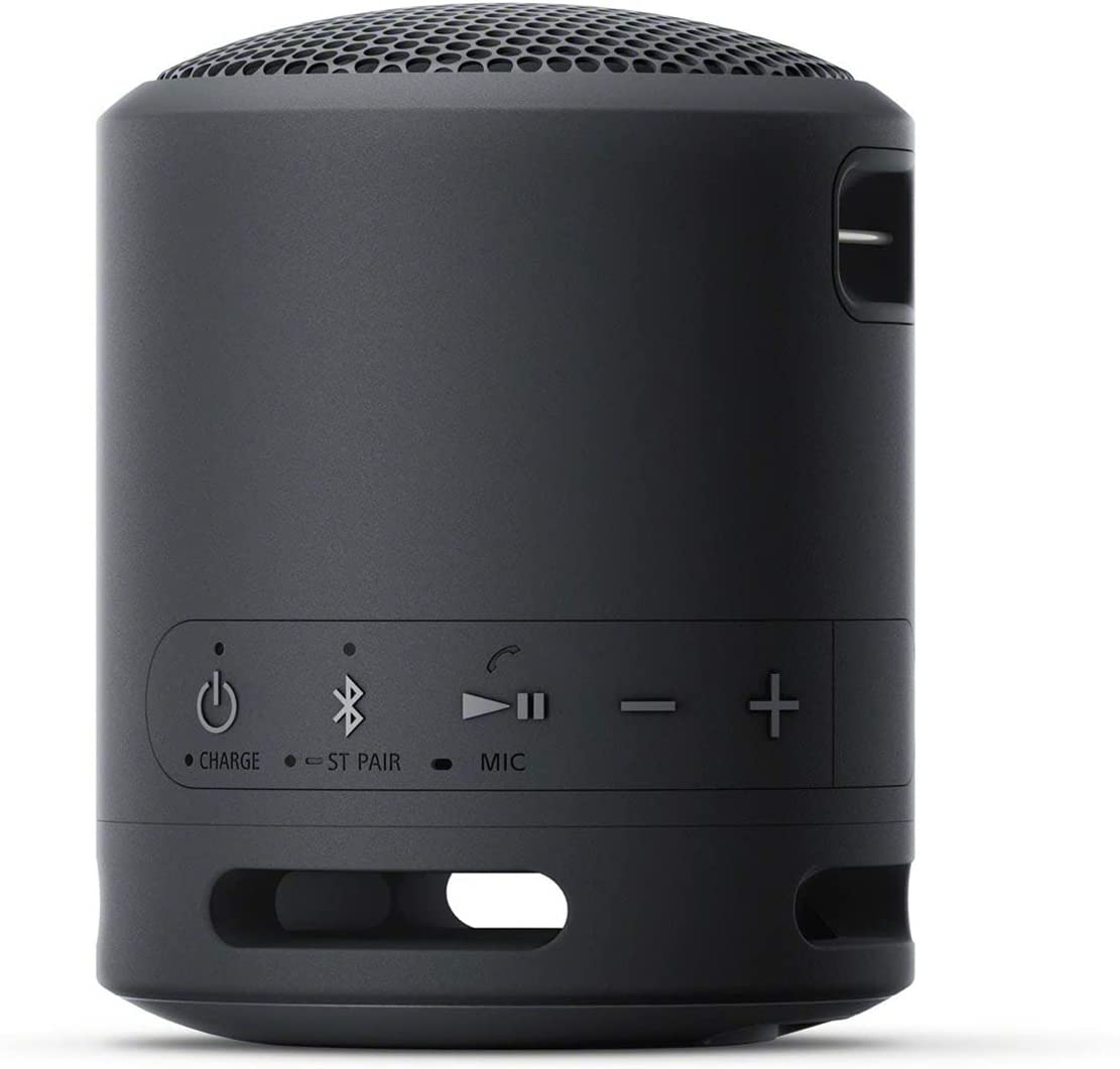 Sony Srs-Xb13 Wireless Extra Bass Portable Compact Bluetooth Speaker with 16 Hours Battery Life, Type-C, Ip67 Waterproof, Dustproof, with Mic, Loud Audio for Phone Calls (Black)