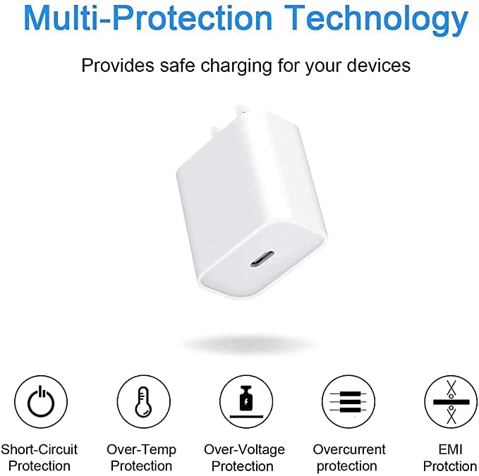 Apple 20W USB-C Power Adapter for iPhone, iPad & AirPods (Seald Pack)
