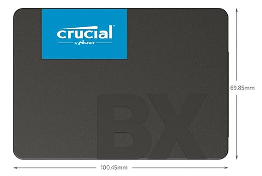 Crucial BX500 240GB, 480 GB, 1 TB, 2 TB 3D NAND SATA 6.35 cm (2.5-inch) SSD