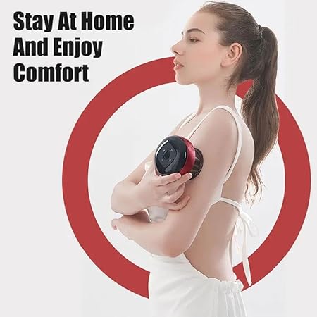 Electric Cupping Massage Machine, Intelligent Cupping Therapy Massager, Multifunctional Massage Vacuum Therapy Machine, Scrap Cupping Tool, 6 Temperature Levels