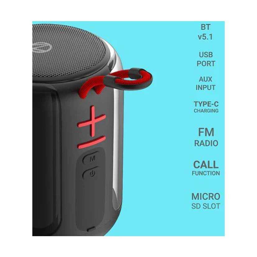 ZEBRONICS Zeb-MUSIC BOMB X (BLACK) -PORTABLE BT SPEAKER