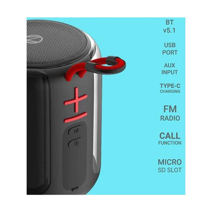 ZEBRONICS Zeb-MUSIC BOMB X (BLACK) -PORTABLE BT SPEAKER