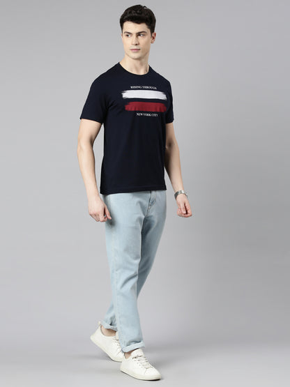 Classic Appeal Typography Printed Crew Neck T-Shirt