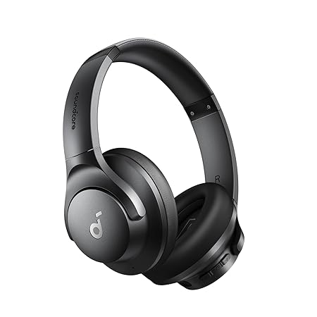soundcore by Anker Q20i Wireless Bluetooth Over-Ear Headphones with Hybrid Active Noise Cancelling Black (Open Box)