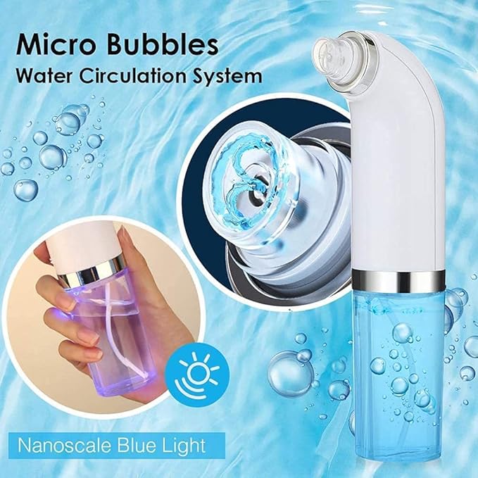 2021 Newest HICITI Hydrafacial Facial Cleasing Machine, Blackhead Vacuum Cleaner, Portable Hydra Facial Aqua Peel Machine, with 3 Suction Cups Rejuve Skin Machine