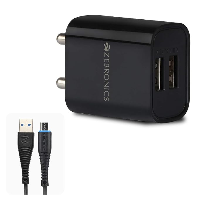 ZEBRONICS Zeb-MA5222 Charger (BLACK)