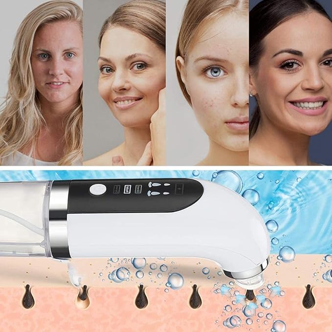 2021 Newest HICITI Hydrafacial Facial Cleasing Machine, Blackhead Vacuum Cleaner, Portable Hydra Facial Aqua Peel Machine, with 3 Suction Cups Rejuve Skin Machine