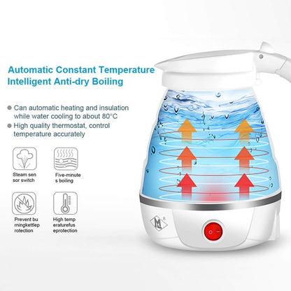 Foldable Electric Travel Kettle - Portable and Convenient