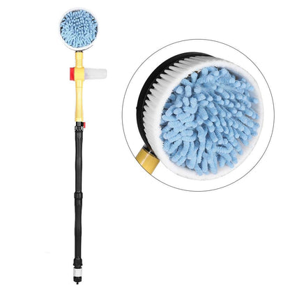 Rotating Car Wash Brush, Car Cleaning Kit, Microfiber Car Cleaning Brush