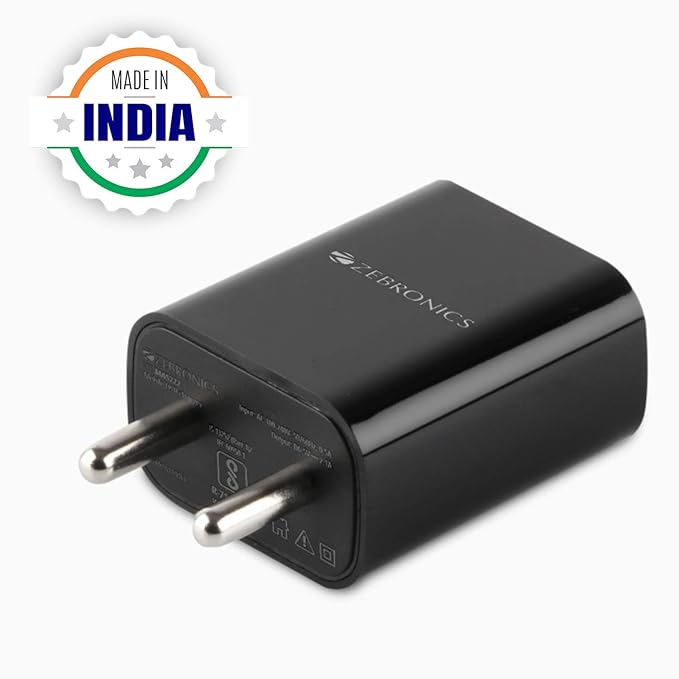 ZEBRONICS Zeb-MA5222 Charger (BLACK)