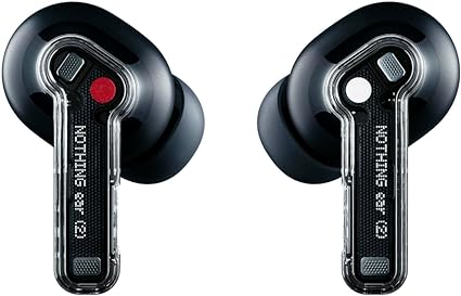 (Seald Pack) Nothing Ear 2 Wireless Earbuds Active Noise Cancellation to 40 db, Bluetooth 5.3 in Ear Headphones with Wireless Charging,36H Playtime IP54 Waterproof Earphones for iPhone & Android,Black