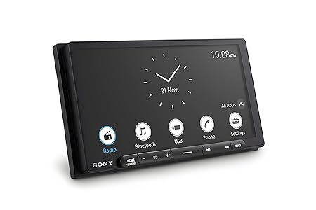 Sony Car Stereo XAV-AX6000 17.6 cm (6.95 inch) Capacitive Touch Screen Digital Media Receiver Wireless Android Auto Wireless Apple Car Play