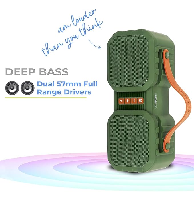 ZEBRONICS Zeb-SOUND FEAST 50 (GREEN) -PORTABLE BT SPEAKER