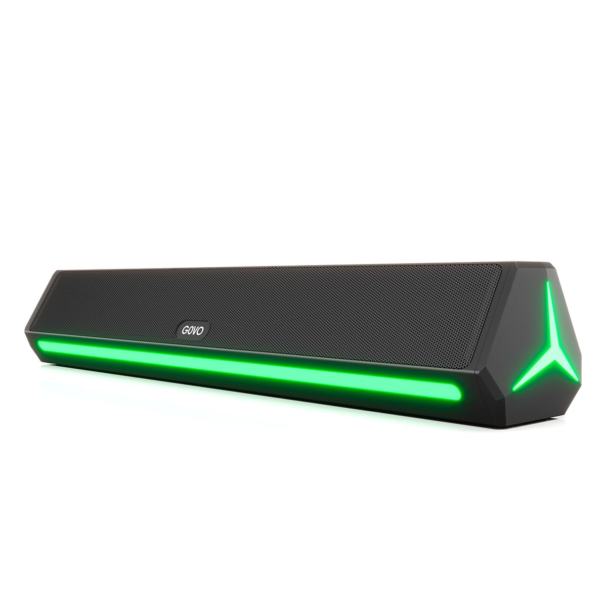 GOVO Gosurround 350| 25W Bluetooth SoundBar, Multicolor Led Lights with TWS, Aux, Bluetooth and USB (Platinum Black)