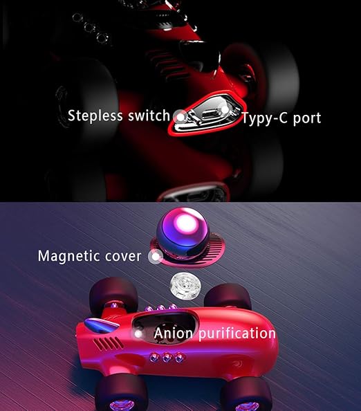 INEBIZ F1-MAX Car Air Freshener Anion Aromatherapy Diffuser (Red1)