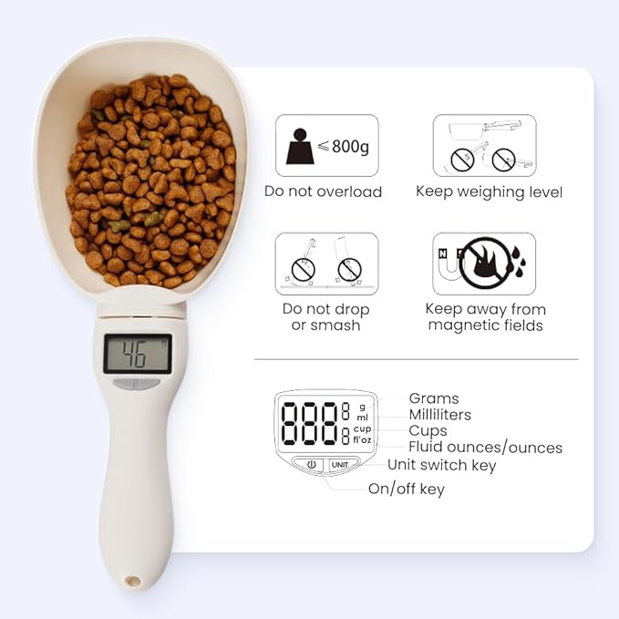 2025 New Digital Measuring Spoon, Food Measuring Scoop Scale 800g / 0.1g High Precision with LCD Screen, Display Electronic Measuring Spoon for Daily Meals and Kitchen Gadgets (2)