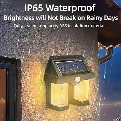 Led Solar Outdoor Garden Wall Light with Sensor Wireless