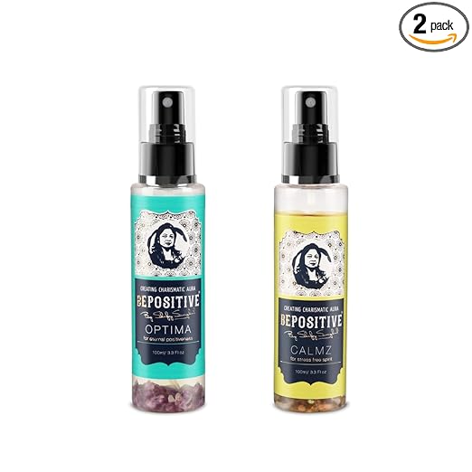 BEPOSITIVE Optima,Calmz For Men & Women, Long Lasting Perfume, Infused with crystals, Enhance Auras and Promote Positivity, Embrace Harmony (100 ml) Pack of 2