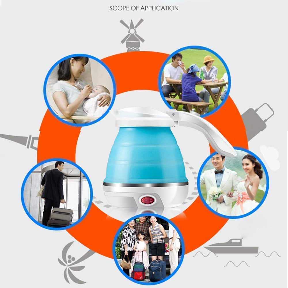 Foldable Electric Travel Kettle - Portable and Convenient