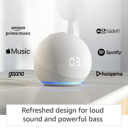 Echo Dot (4th Gen, 2020 release) with clock