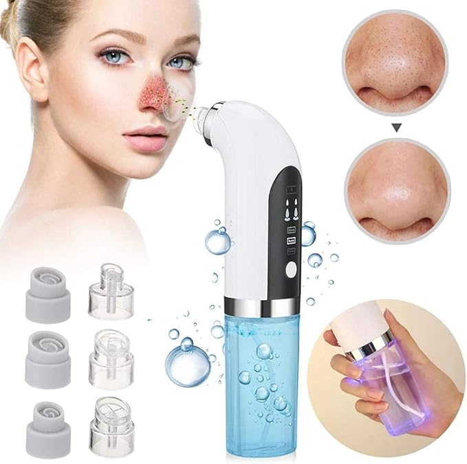 2021 Newest HICITI Hydrafacial Facial Cleasing Machine, Blackhead Vacuum Cleaner, Portable Hydra Facial Aqua Peel Machine, with 3 Suction Cups Rejuve Skin Machine