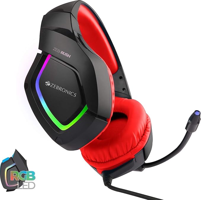 ZEBRONICS Zeb-Rush-GAMING-RED