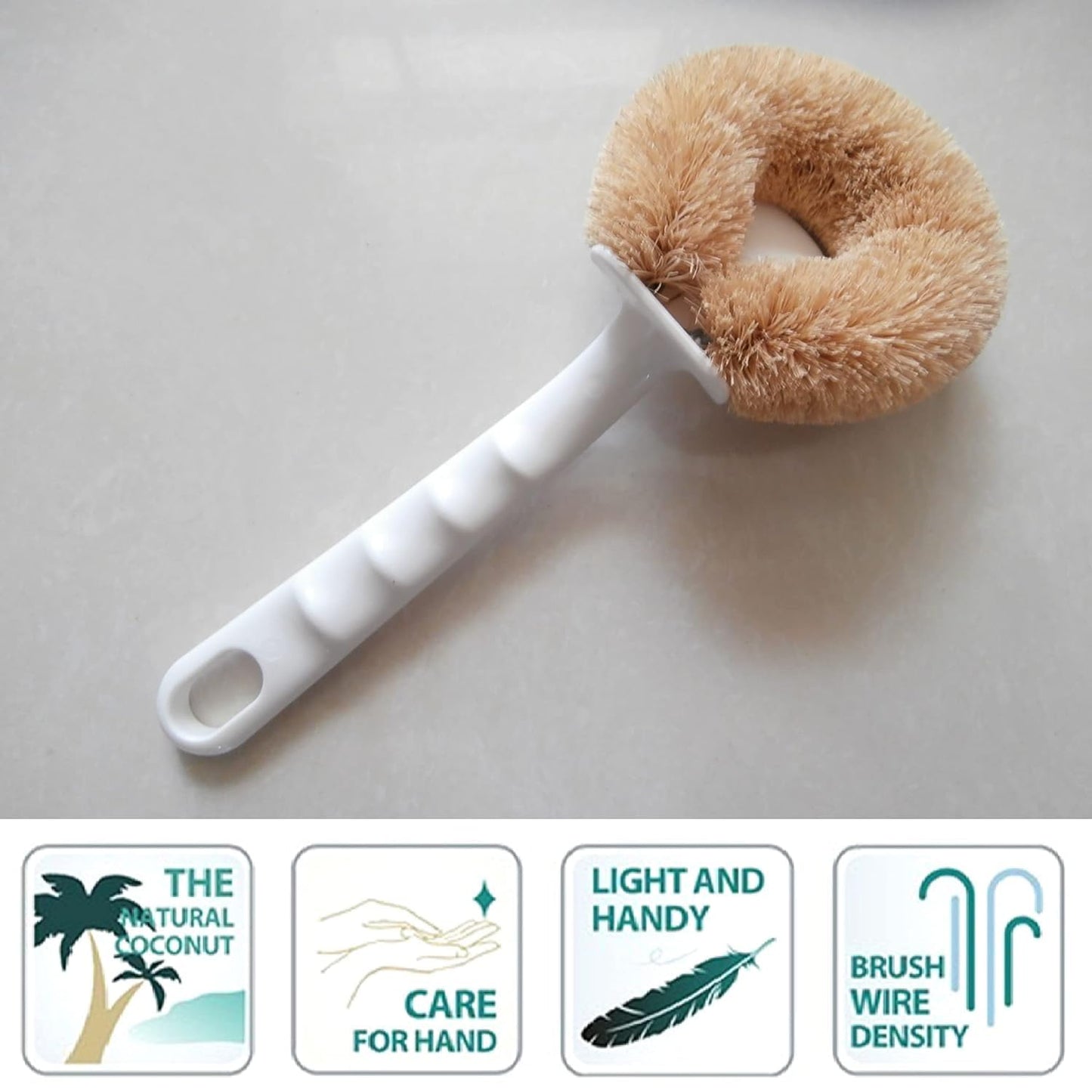 Coconut Fibre Pan Cleaning Brush
