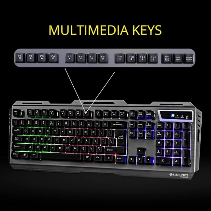 Zebronics Zeb-Transformer Gaming Keyboard and Mouse Combo (White)