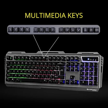 Zebronics Zeb-Transformer Gaming Keyboard and Mouse Combo (White)