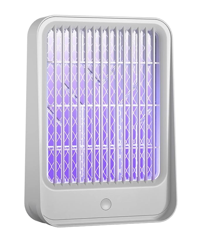 KolorFish 2021 Portable Electric USB Killer Mosquito Lamp UV LED Light, Indoor Outdoor Wall Mount Noiseless No Radiation (White)