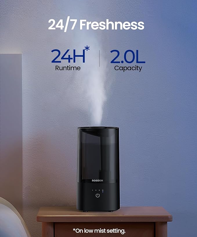 280ml Small Plant Humidifier Super Quiet Desk Humidifier with Auto Shut Off