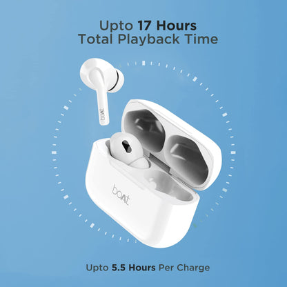 (Open Box) boAt Airdopes 161 with ASAP Charge, 20 Hours Playback Bluetooth Headset (Pearl White)