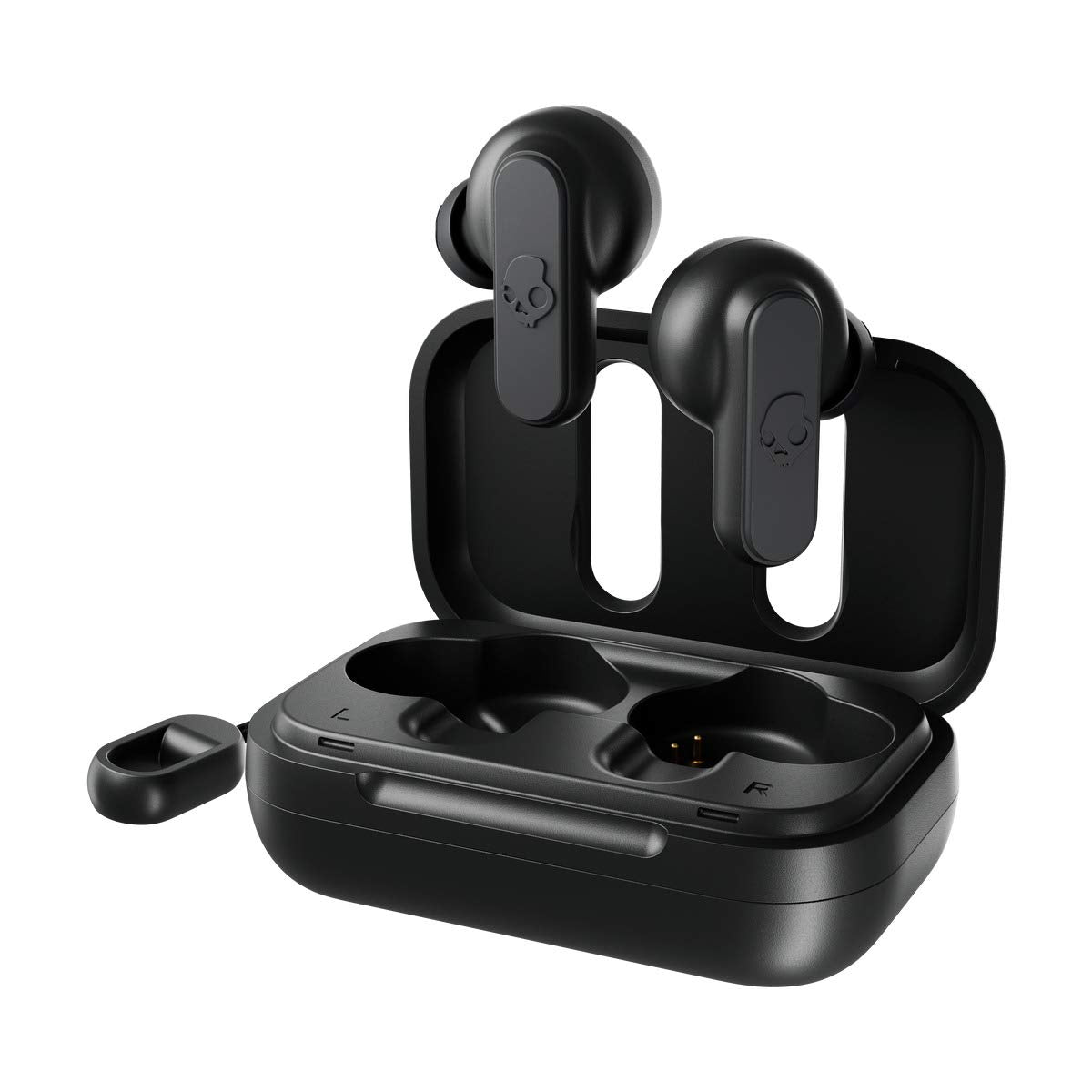 Skullcandy Dime True Wireless in-Ear Bluetooth Earbuds Compatible with iPhone and Android/Charging Case – Black