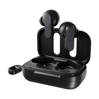 Skullcandy Dime True Wireless in-Ear Bluetooth Earbuds Compatible with iPhone and Android/Charging Case – Black